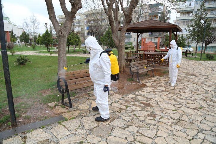 Haliliye’de ekiplerin dezenfekte çalışmaları devam ediyor G2