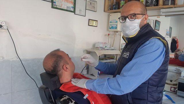 Selendili berberden korona virüs tedbiri