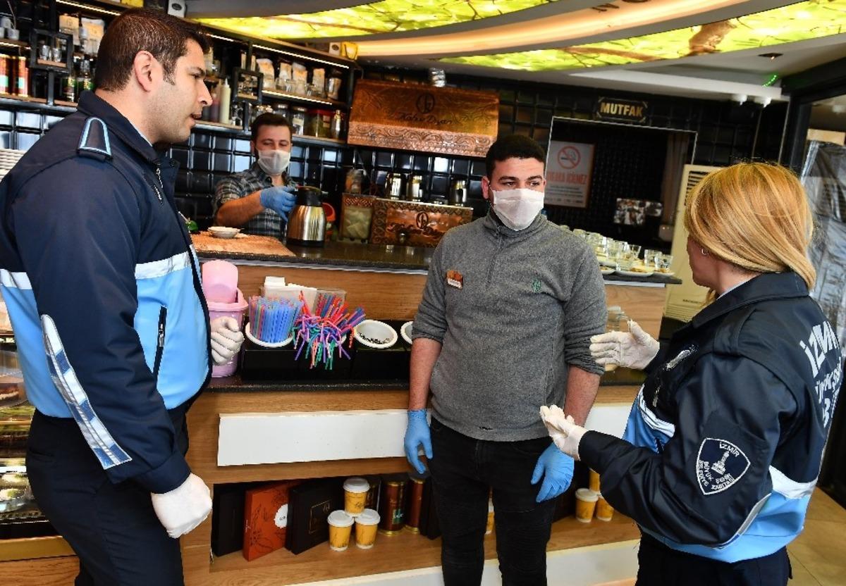 B&uuml;y&uuml;kşehir zabıtası korona i&ccedil;in sokakta