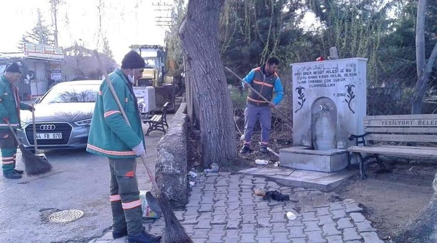 Yeşilyurt&rsquo;ta mahaller dezenfekte ediliyor