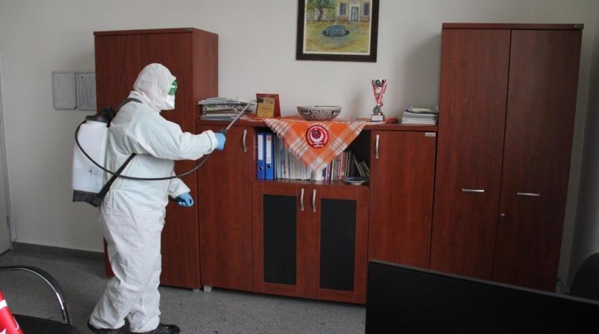 K&uuml;tahya İl &Ouml;zel İdaresi dezenfekte edildi