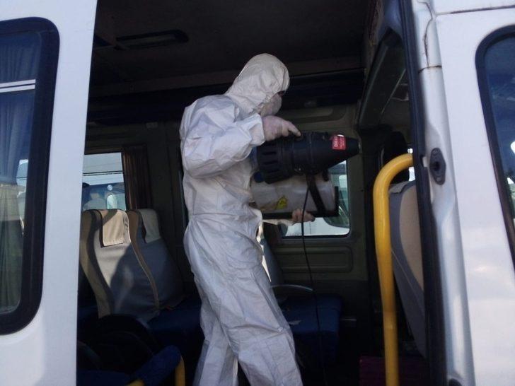 Şoförler ve Otomobilciler Odası virüse karşı ilaçlama yaptı G2