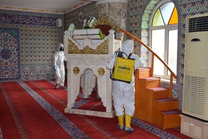 Havza’da camilerde dezenfekte çalışması G1