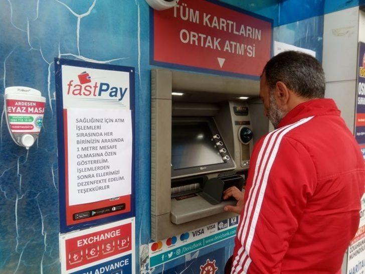 Bankamatikten para çekenler için Korana Virüs tedbiri G3