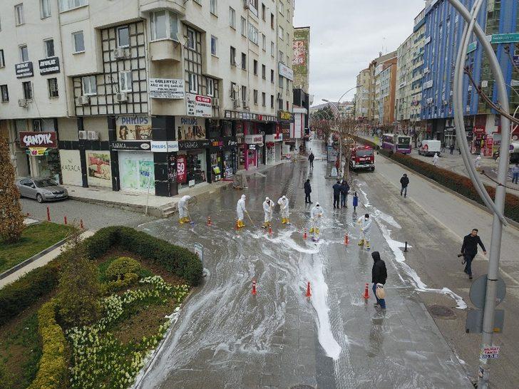 Çorum’da Belediye, tüm cadde ve sokakları yıkadı G1