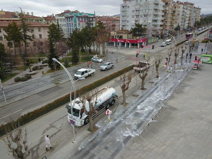 Çorum’da Belediye, tüm cadde ve sokakları yıkadı G2