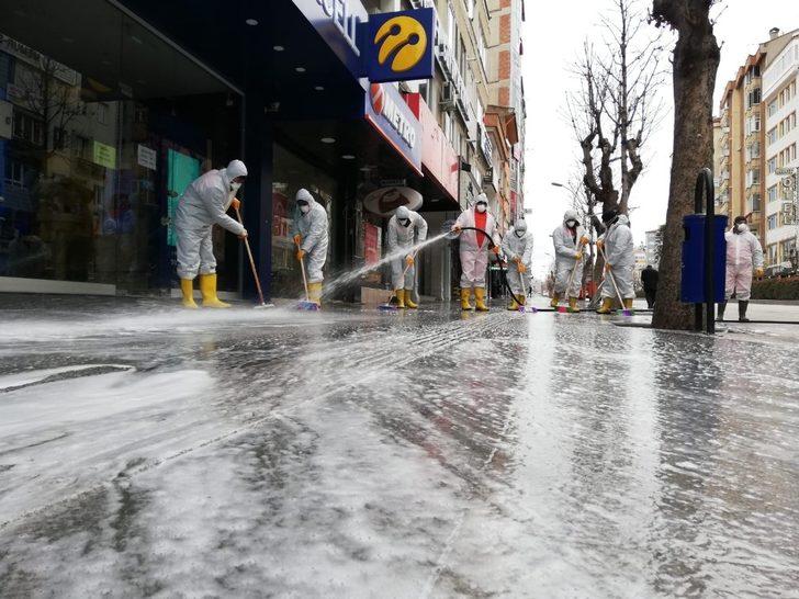 Çorum’da Belediye, tüm cadde ve sokakları yıkadı G3