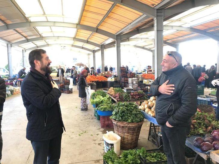 Sındırgı pazar yerinde virüs tedbiri G1