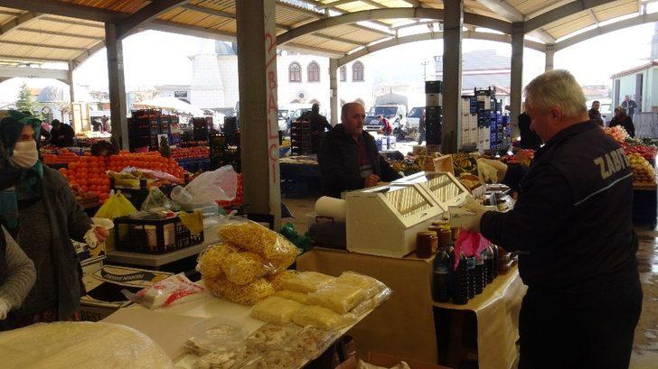 Sındırgı pazar yerinde virüs tedbiri G2