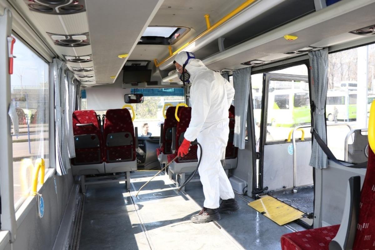 &lsquo;Engelli Taksi&rsquo;ler dezenfekte ediliyor