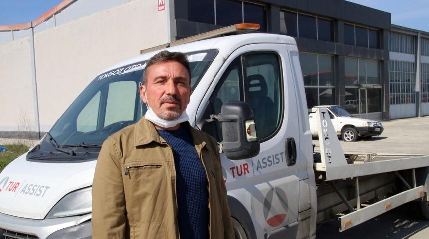 Sağlıkçılara bir destek de oto kurtarıcıdan