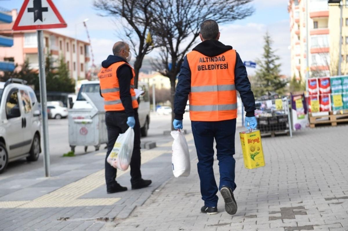 Altındağ&rsquo;da 60 yaş &uuml;st&uuml; vatandaşlara alışveriş desteği