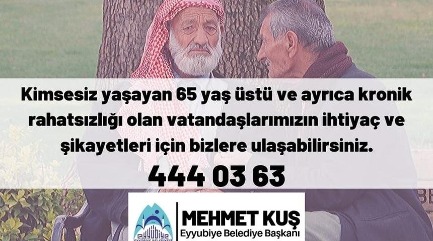 Eyyübiye Belediyesi yaşlıları unutmadı