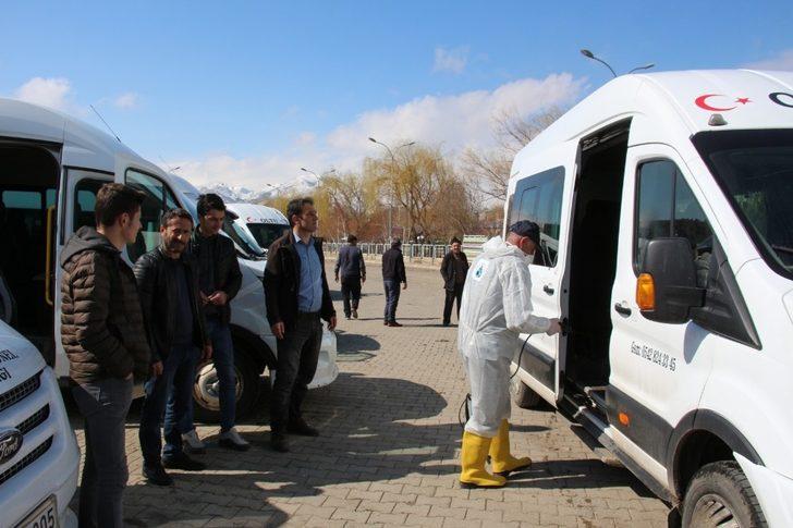 Toplu taşıma araçları dezenfekte edildi G2