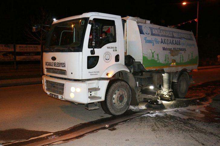 Akçakale’de dezenfekte çalışmaları aralıksız sürüyor G2