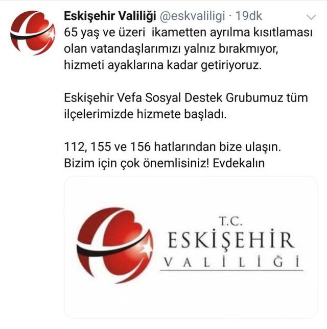 Eskişehir Valiliğinden anlamlı mesaj