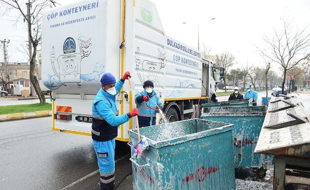 Dulkadiroğlu baştan aşağı dezenfekte edildi