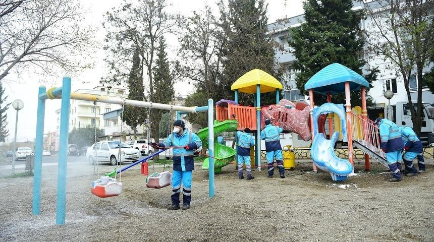 Dulkadiroğlu baştan aşağı dezenfekte edildi