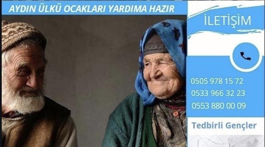 Aydın &Uuml;lk&uuml; Ocakları yaşlılar i&ccedil;in yardıma hazır