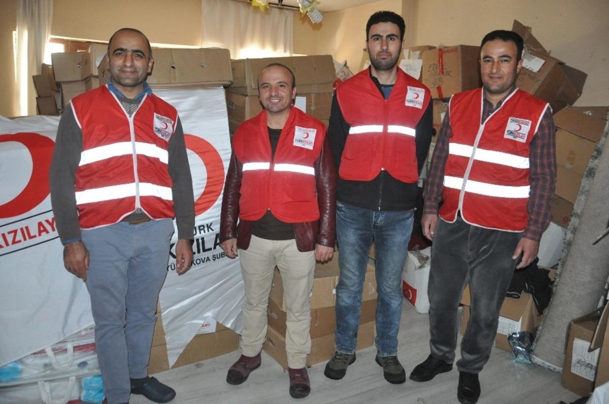 Kızılay Şubesinden 200 aileye gıda yardımı