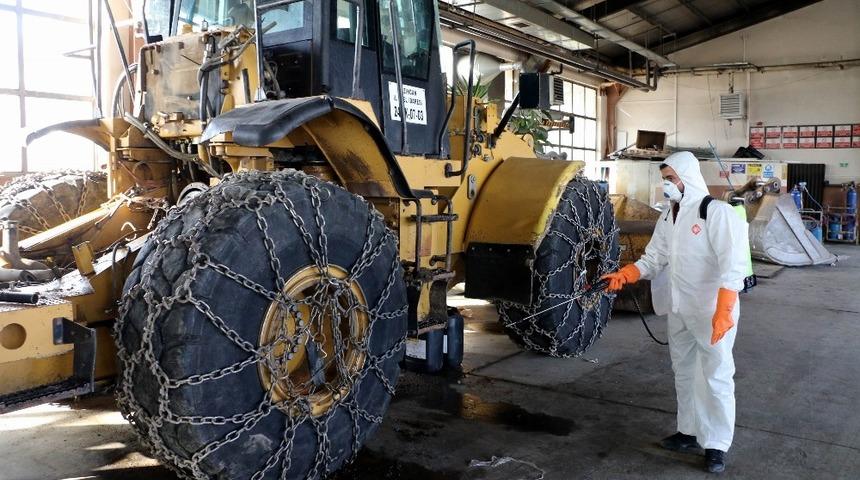 Erzincan İl &Ouml;zel İdaresi korona vir&uuml;se karşı dezenfekte edildi