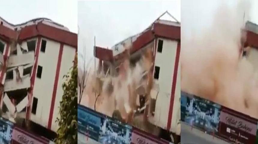 19 yıllık G&uuml;ng&ouml;ren stadı Millet Bah&ccedil;esi yapılmak &uuml;zere yıkıldı