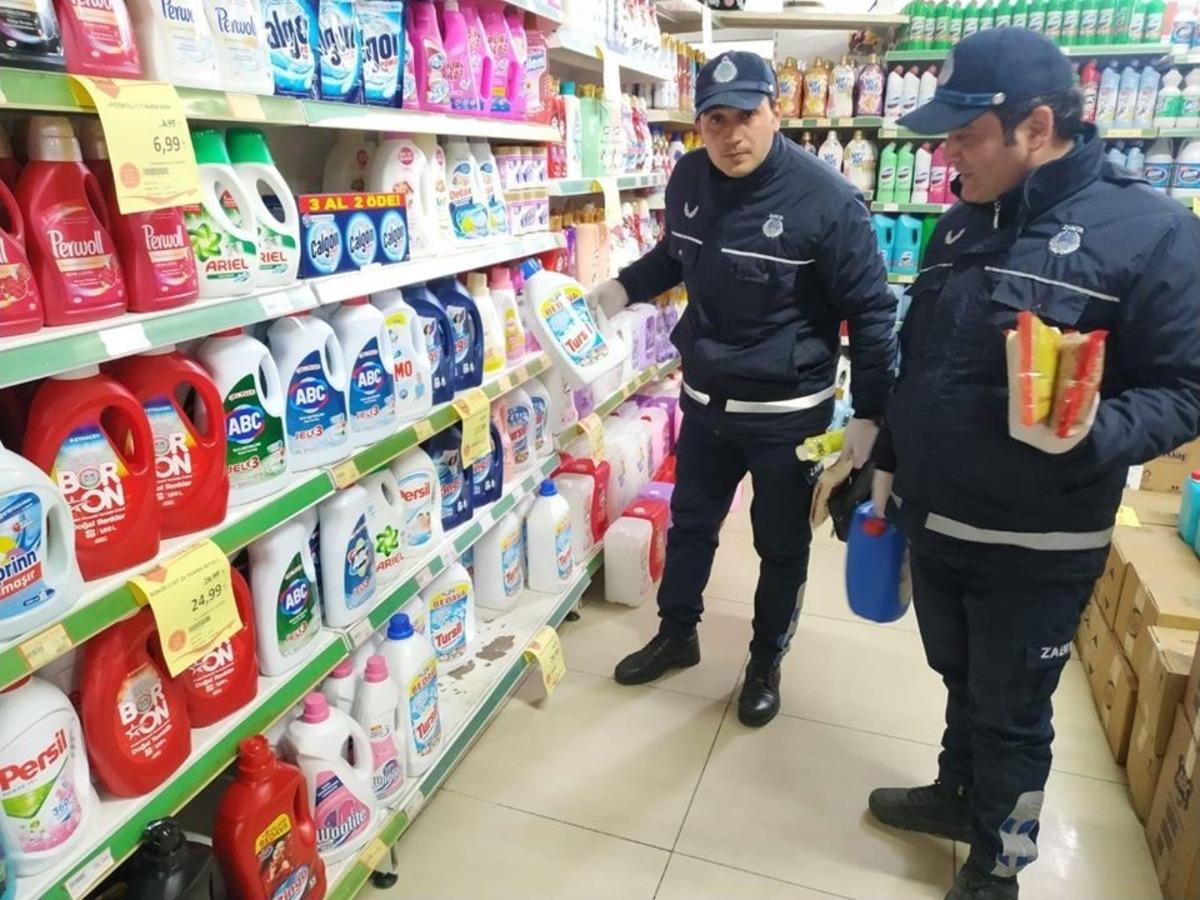 Zabıtadan dezenfektan &uuml;r&uuml;nlerine sıkı denetim