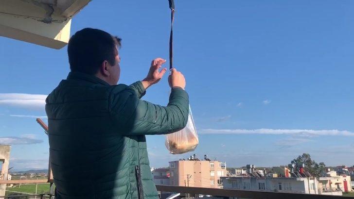 'Evde kal' çağrısına uydu, market alışverişini drone ile yaptı! G1