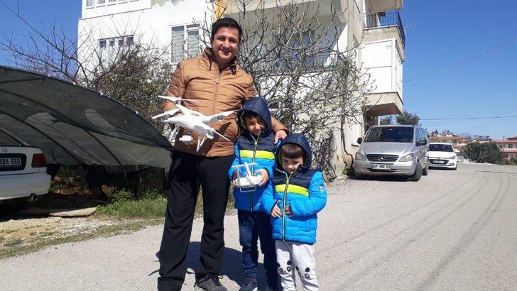 'Evde kal' çağrısına uydu, market alışverişini drone ile yaptı! G2