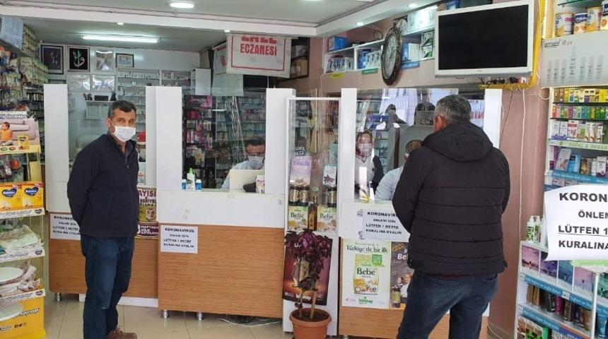 Gölbaşı’nda eczanelerde korona virüsü önlemi