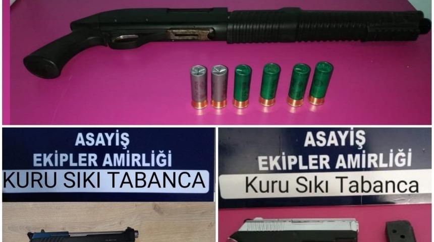 Ş&uuml;pheli şahıslarda silah ele ge&ccedil;irildi