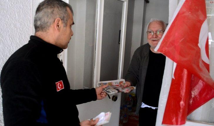 Evden çıkamayan emeklinin maaşını zabıta ekipleri götürdü G3