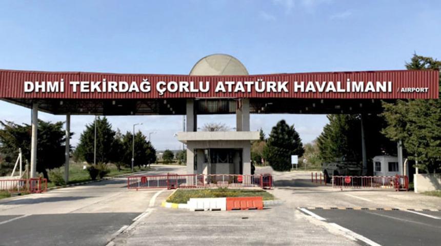 &Ccedil;orlu Atat&uuml;rk Havalimanı'nda koronavir&uuml;s nedeniyle u&ccedil;uşlara ara verildi