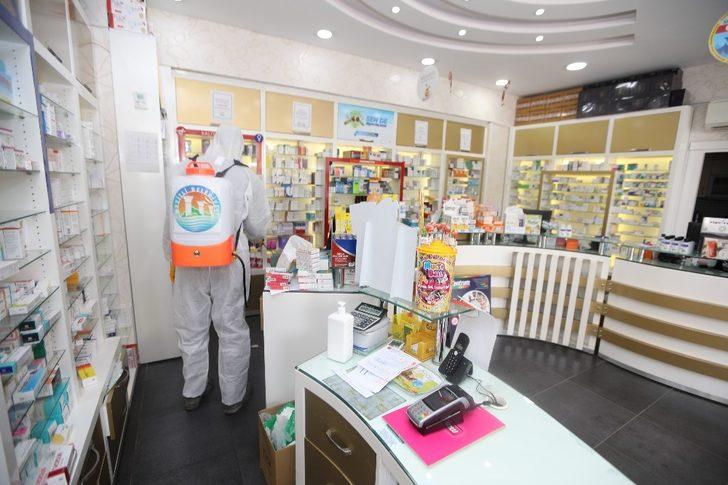 Mezitli korona virüse karşı dezenfekte ediliyor G3