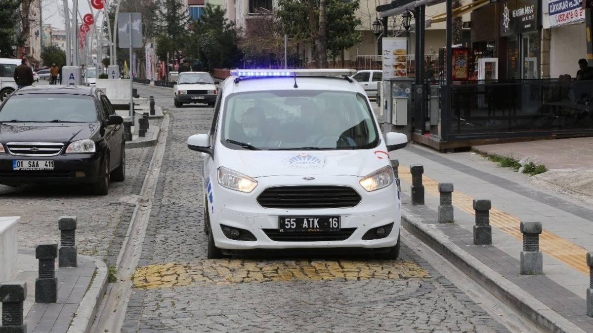 &rsquo;Atakum Zabıtası&rsquo;ndan &lsquo;evde kal&rsquo; anonsu