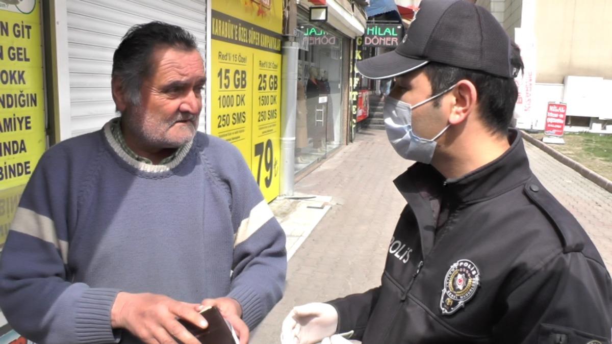 Yasağa uymayan kişiden polise 'Zaten eve gideceğim, karnım acıktı'