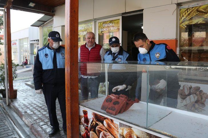 Erdemli’de fırın ve bakkallarda ambalajlı ekmek denetimi G1