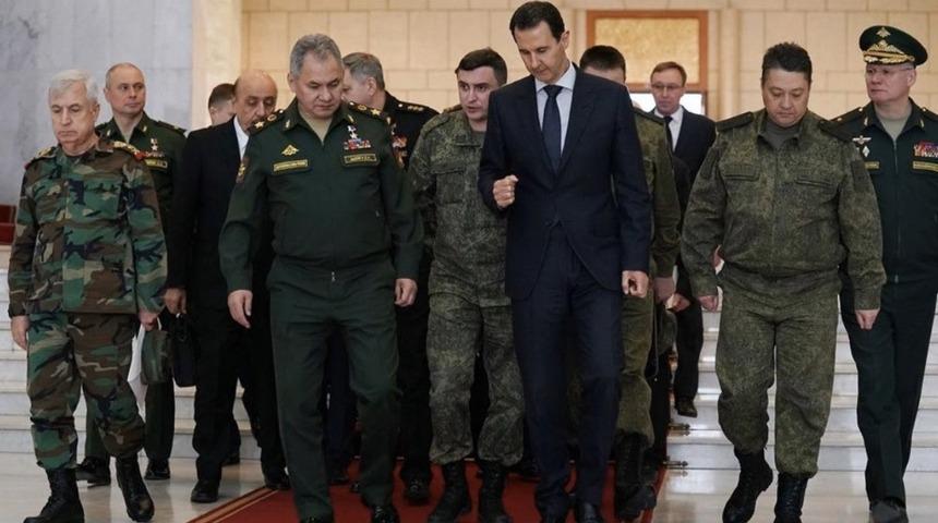 Rusya Savunma Bakanı Şoygu, Suriye&rsquo;de Esad ile g&ouml;r&uuml;şt&uuml;