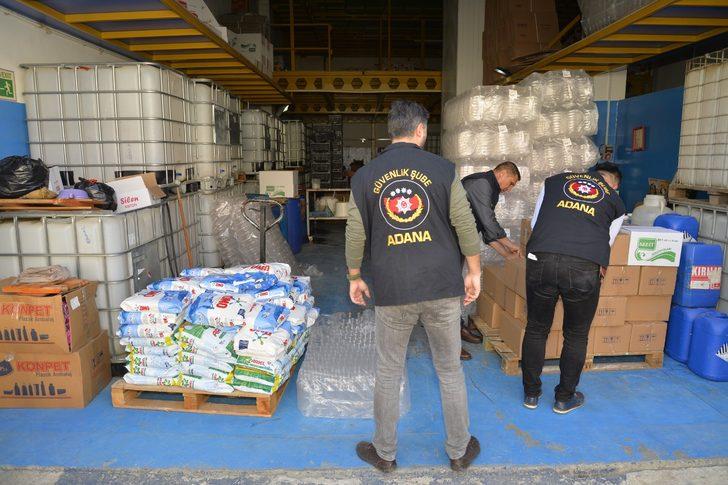 Adana'da, 650 bin liralık sahte temizlik ürünü ele geçirildi G1