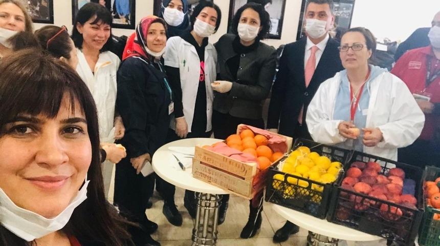 G&ouml;lbaşı Belediyesi sağlık &ccedil;alışanlarını unutmadı