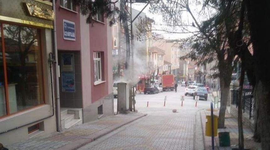 Elektrik trafosunda korkutan yangın