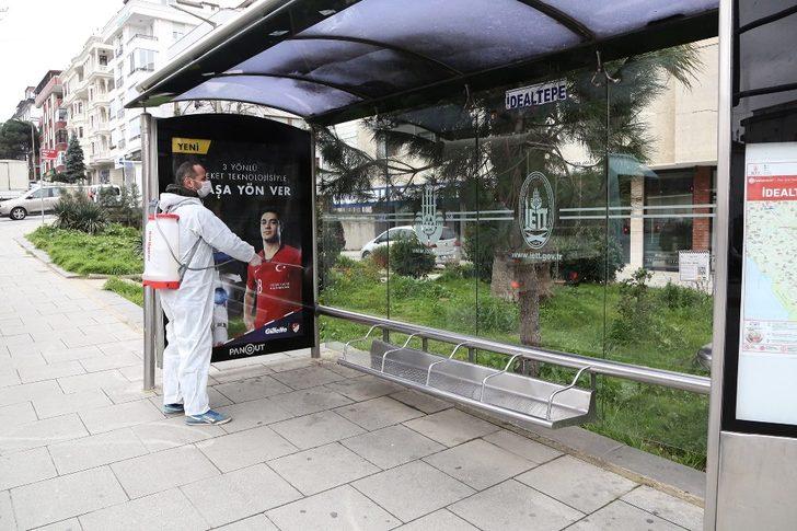 Maltepe’de ATM’ler ve otobüs durakları ilaçlandı G3