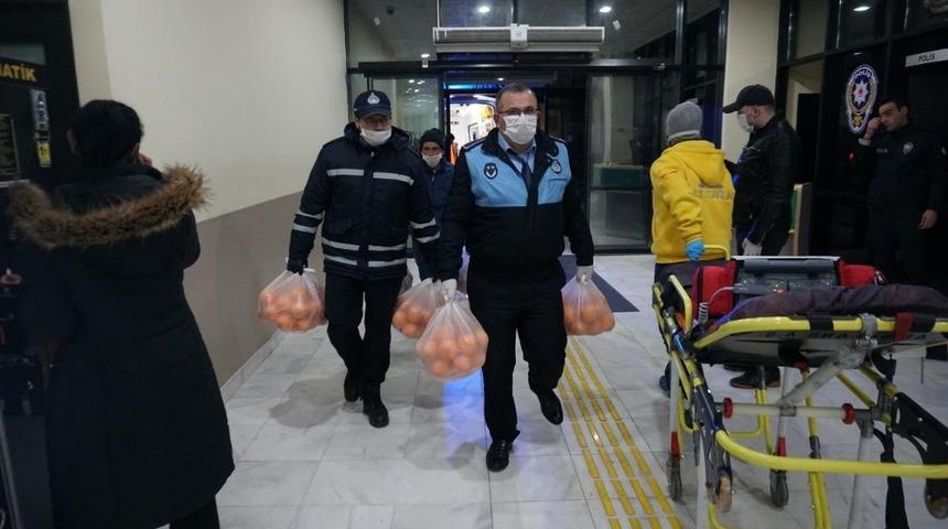 İzmit Belediyesi’nden sağlık çalışanlarına  gıda desteği