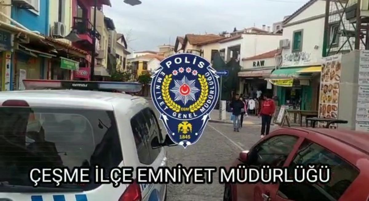 &Ccedil;eşme polisinden anonslu uyarı