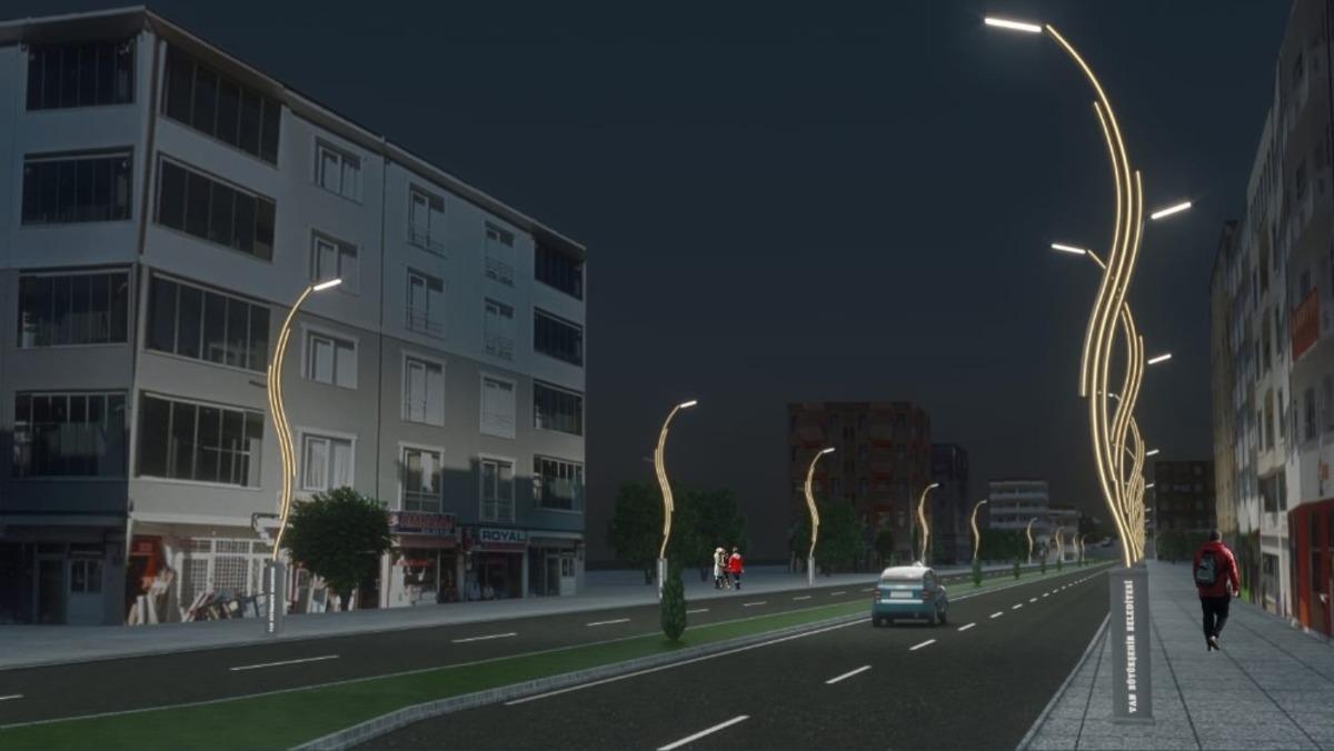 Van B&uuml;y&uuml;kşehir Belediyesi Milli Egemenlik Caddesi&rsquo;ni yeniliyor