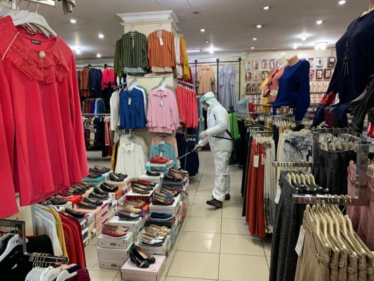 &Ccedil;aldıran&rsquo;da y&uuml;zlerce iş yeri dezenfekte edildi