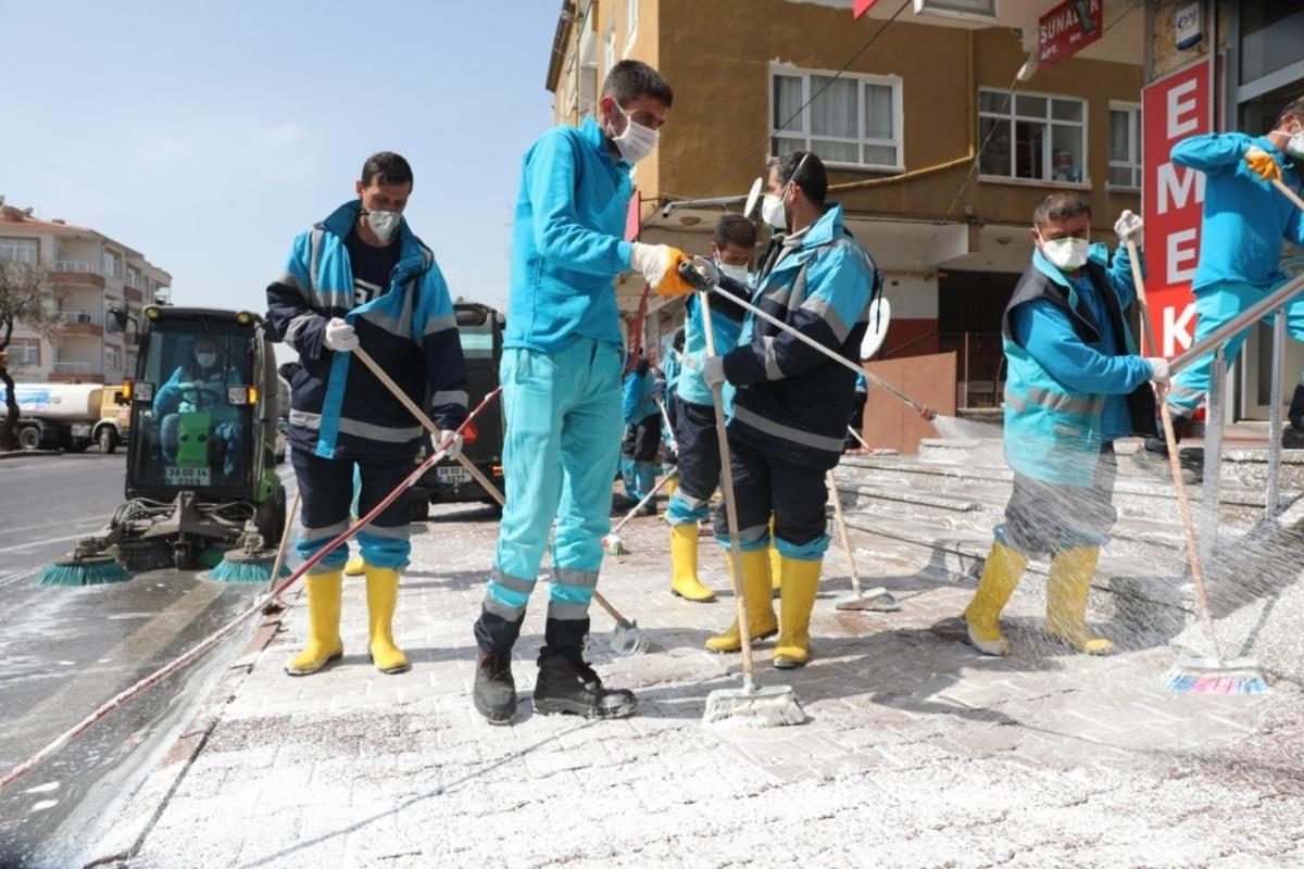 Kocasinan Belediyesi&rsquo;nden dezenfekte &ccedil;alışması