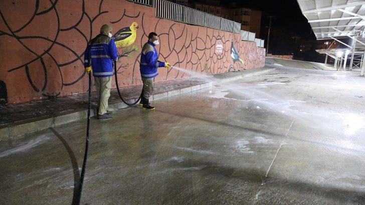 Haliliye’de pazar yerleri dezenfekte edildi G2