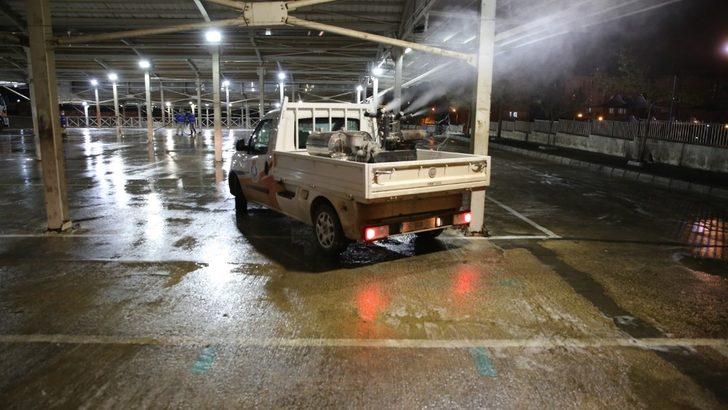 Haliliye’de pazar yerleri dezenfekte edildi G4