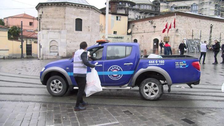 Sosyal medyada gündem olmuştu! O iş adamı Taksim'de 5 bin maske dağıttı G5